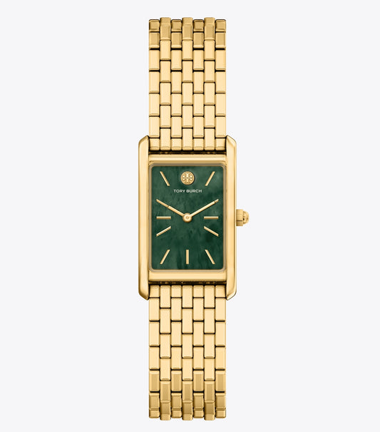 Slim Eleanor Watch - Green Mother-Of-Pearl/Gold | Tory Burch Value
