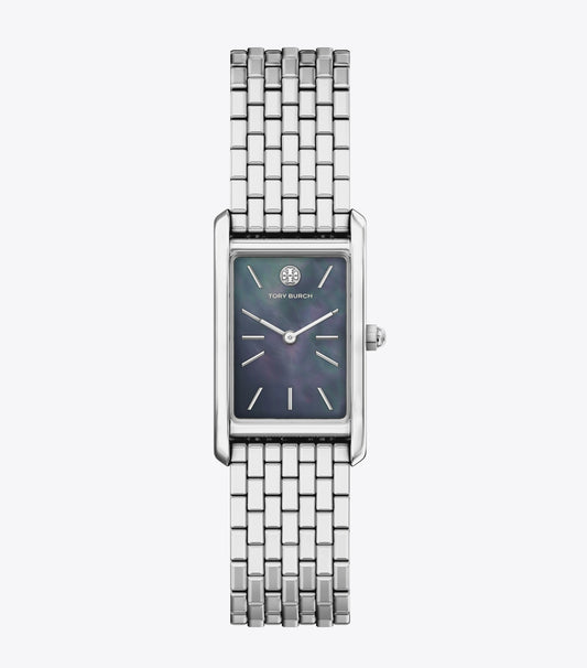 Slim Eleanor Watch - Black Mother-Of-Pearl/Silver | Tory Burch Hot Sale