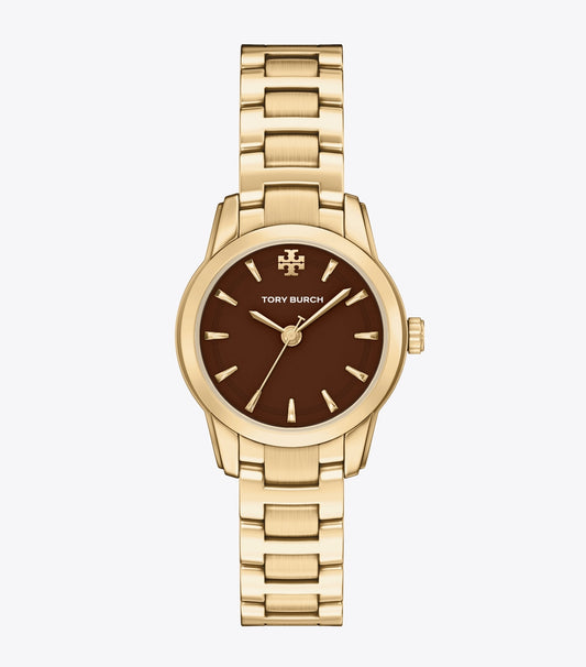 Small Miller Watch - Chocolate/Pale Gold | Tory Burch Everyday