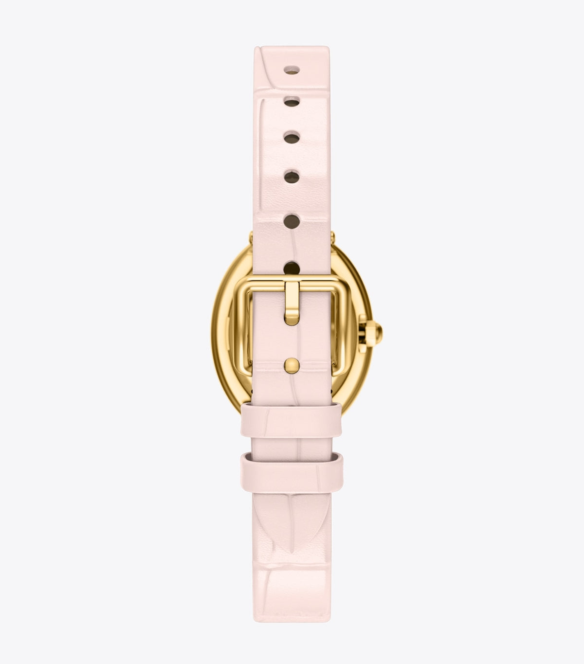 Oval Watch - Pink Mother-Of-Pearl/Pink Faux Croc/Gold | Tory Burch Best Seller