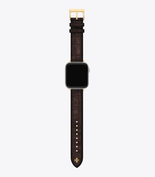 Kira Band for Apple Watch® - Brown Faux Croc | Tory Burch Deals