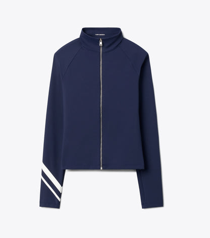 Chevron Full-Zip Jacket - Tory Navy | Tory Burch Sale
