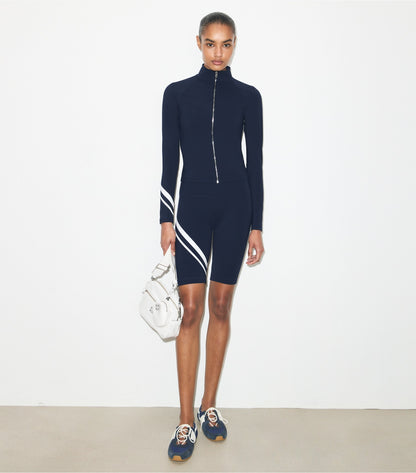 Chevron Full-Zip Jacket - Tory Navy | Tory Burch Sale