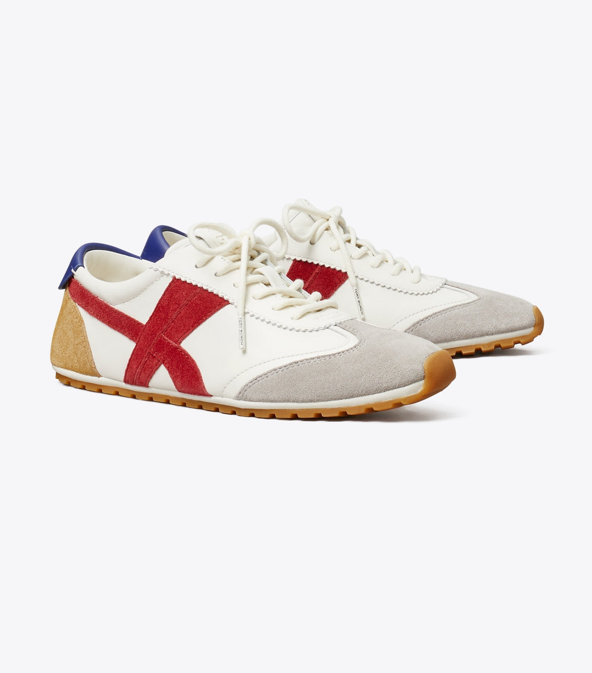Hank Field Sneaker - Cream / Tory Red / Gray | Tory Burch Customer Favorite