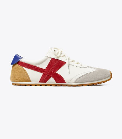 Hank Field Sneaker - Cream / Tory Red / Gray | Tory Burch Customer Favorite