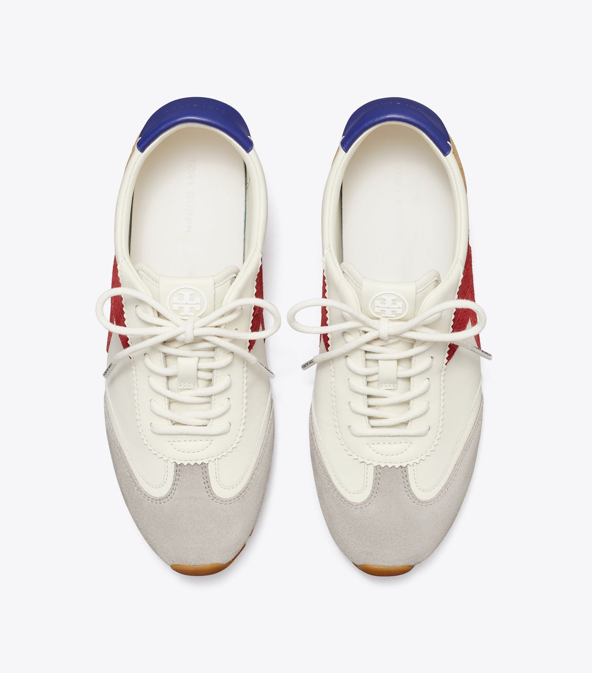 Hank Field Sneaker - Cream / Tory Red / Gray | Tory Burch Customer Favorite