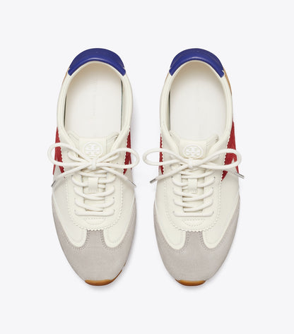 Hank Field Sneaker - Cream / Tory Red / Gray | Tory Burch Customer Favorite