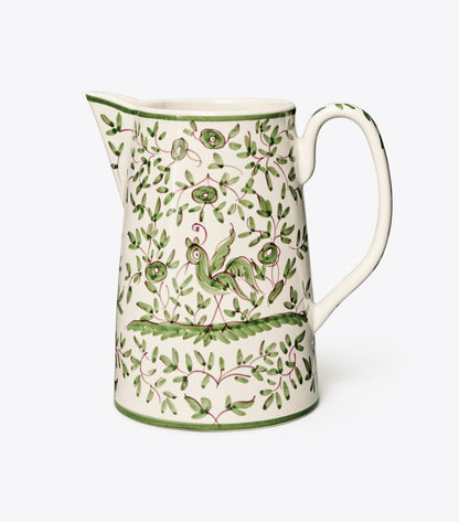Oiseau Pitcher - White/Green | Tory Burch Value