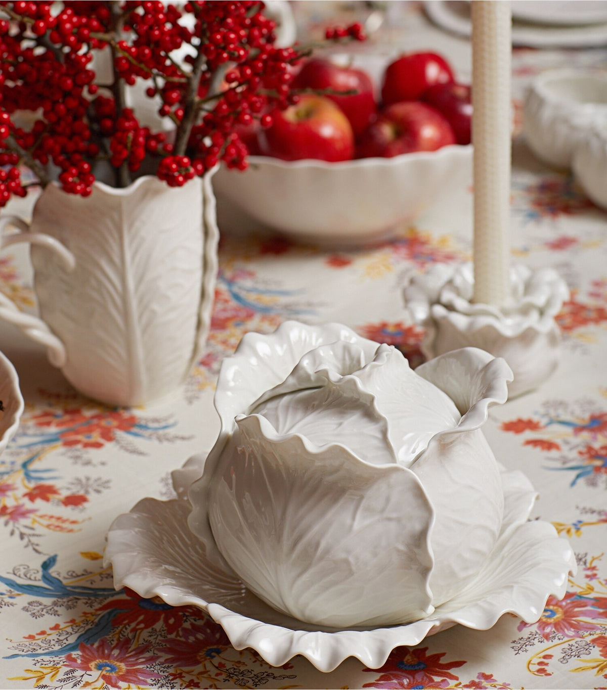 Lettuce Ware Round Serving Platter - White | Tory Burch Great Value
