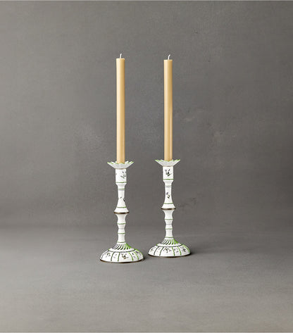 Jolie Fleur Candlesticks, Set Of 2 - New Ivory | Tory Burch Hot Sale