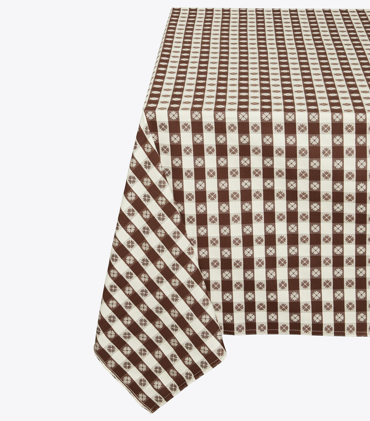 Gingham Tablecloth, 120\ - Brown | Tory Burch Discount