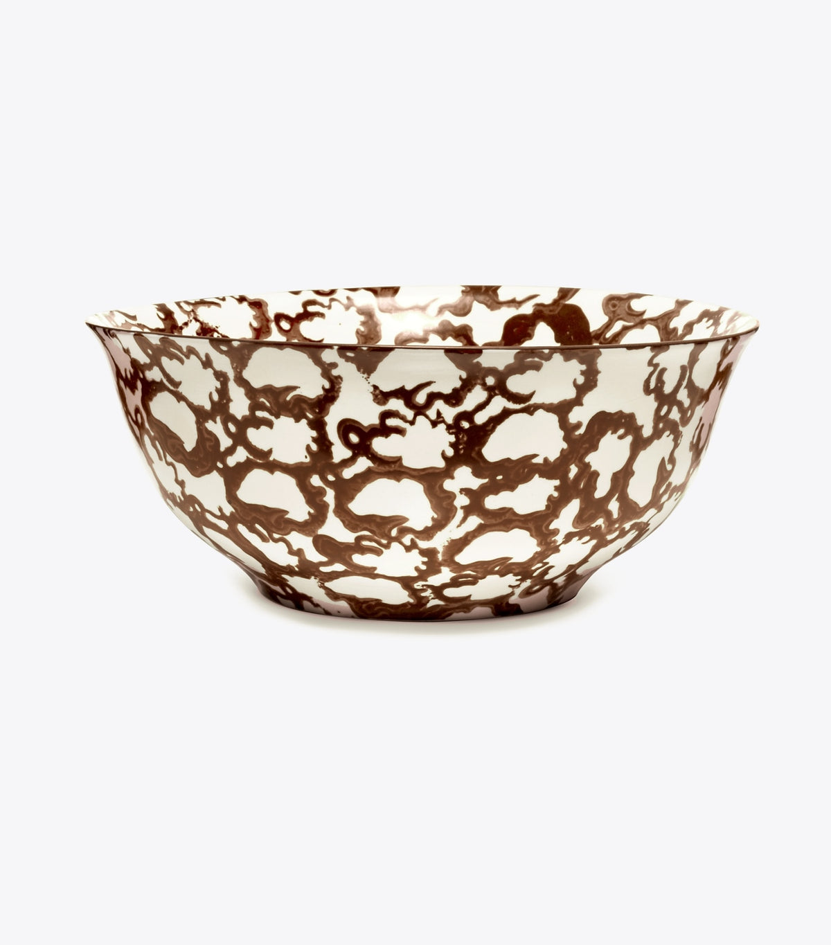 Spongeware Serving Bowl - Brown/Smoke Ring | Tory Burch Signature