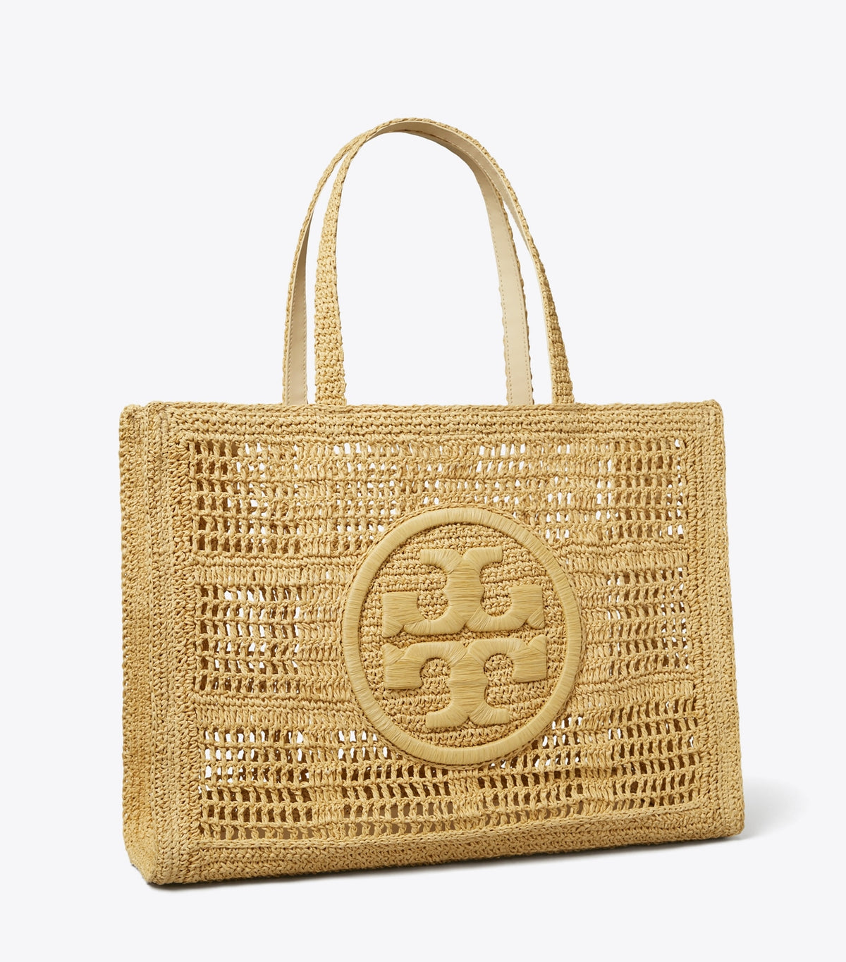 Large Ella Hand-Crocheted Tote - Natural | Tory Burch Sale