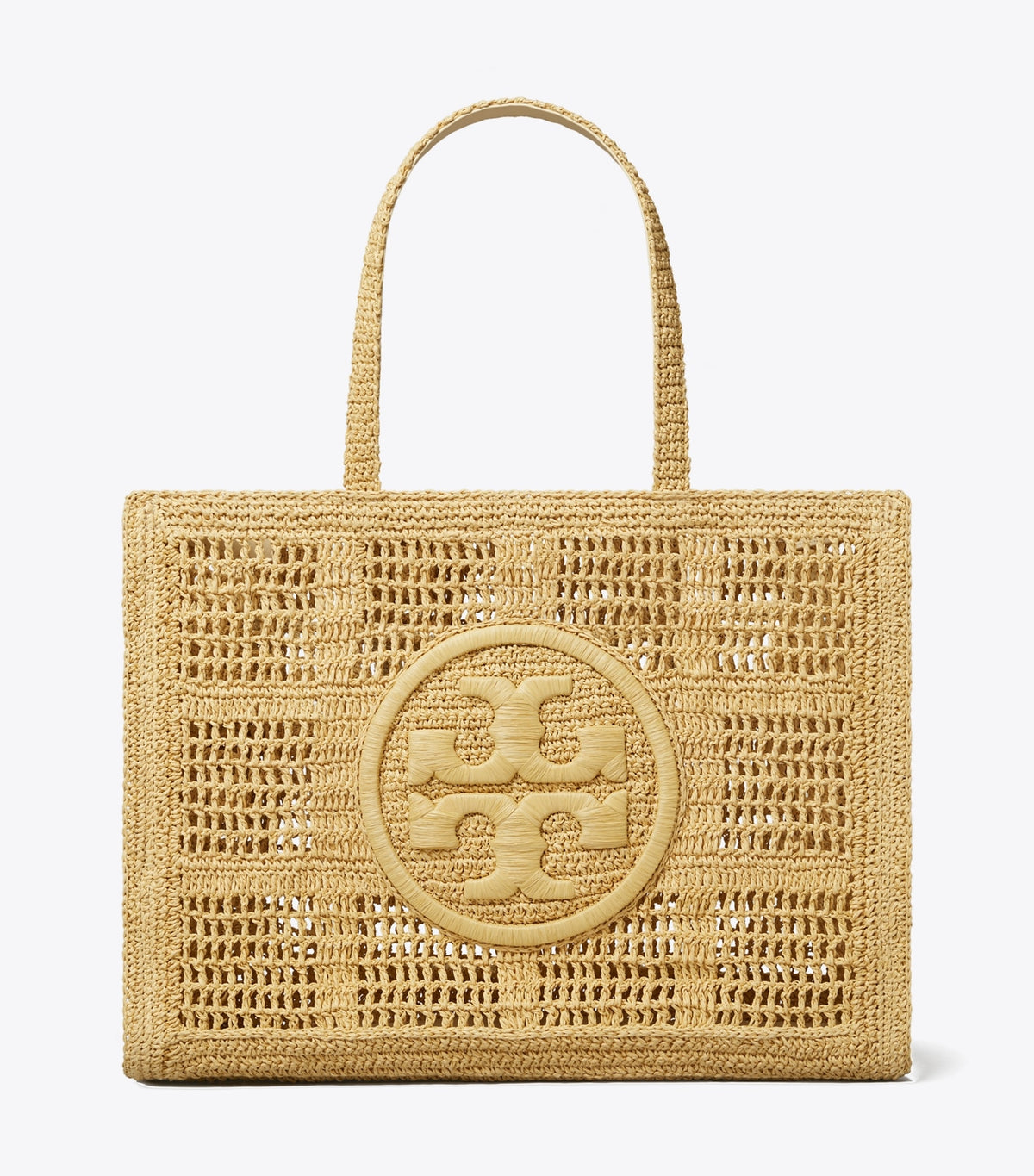Large Ella Hand-Crocheted Tote - Natural | Tory Burch Sale