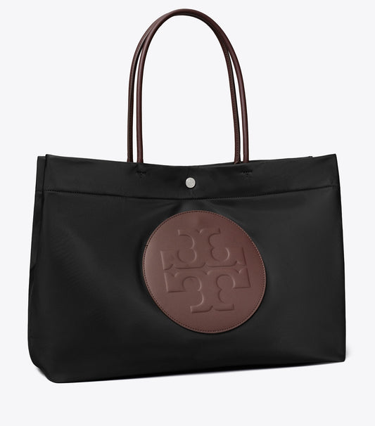Ella Twist Reversible Tote - Black | Tory Burch Great Value