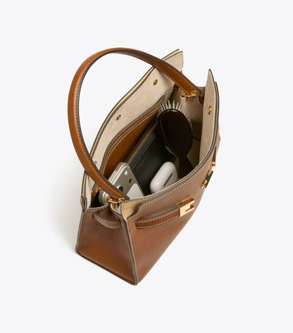 Small Lee Radziwill Double Bag - Aged Tan | Tory Burch Great Value