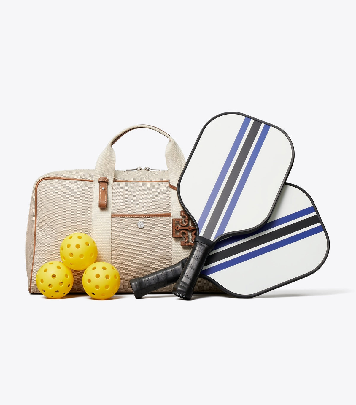 Splash Pickleball Tote - White / Blue | Tory Burch Great Value