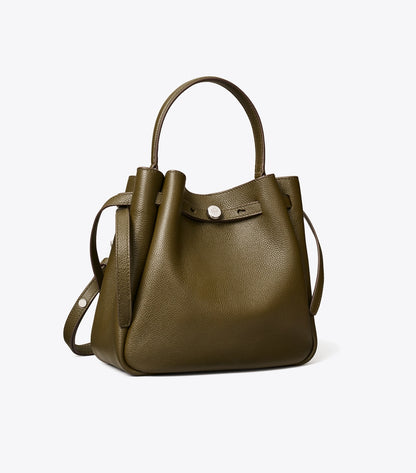 Romy Bucket Bag - Dark Olive | Tory Burch Latest