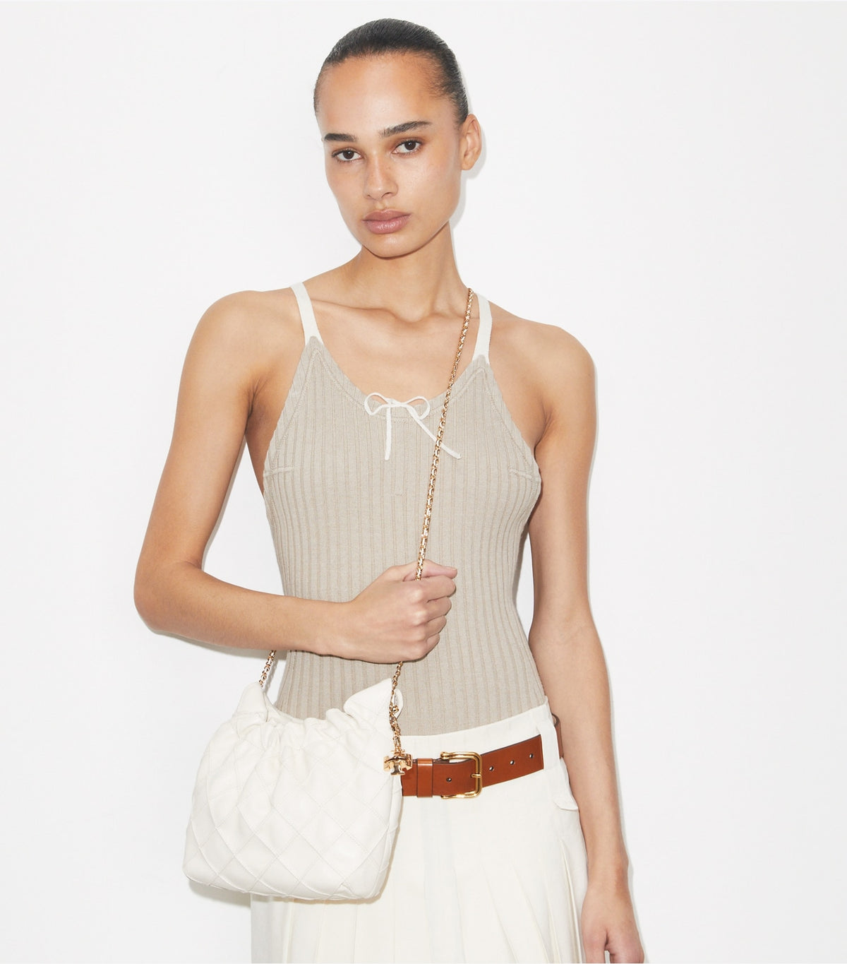 Mini Fleming Soft Hobo Bag - Light Cream | Tory Burch Top Pick