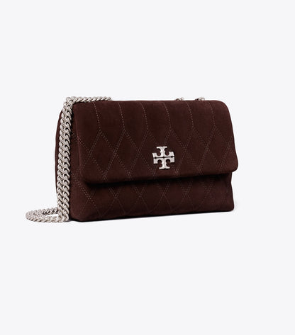 Small Kira Quilt Suede Shoulder Bag - Licorice | Tory Burch Hot Sale