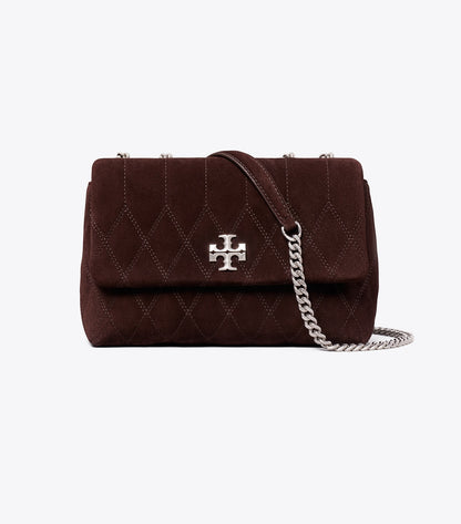 Small Kira Quilt Suede Shoulder Bag - Licorice | Tory Burch Hot Sale