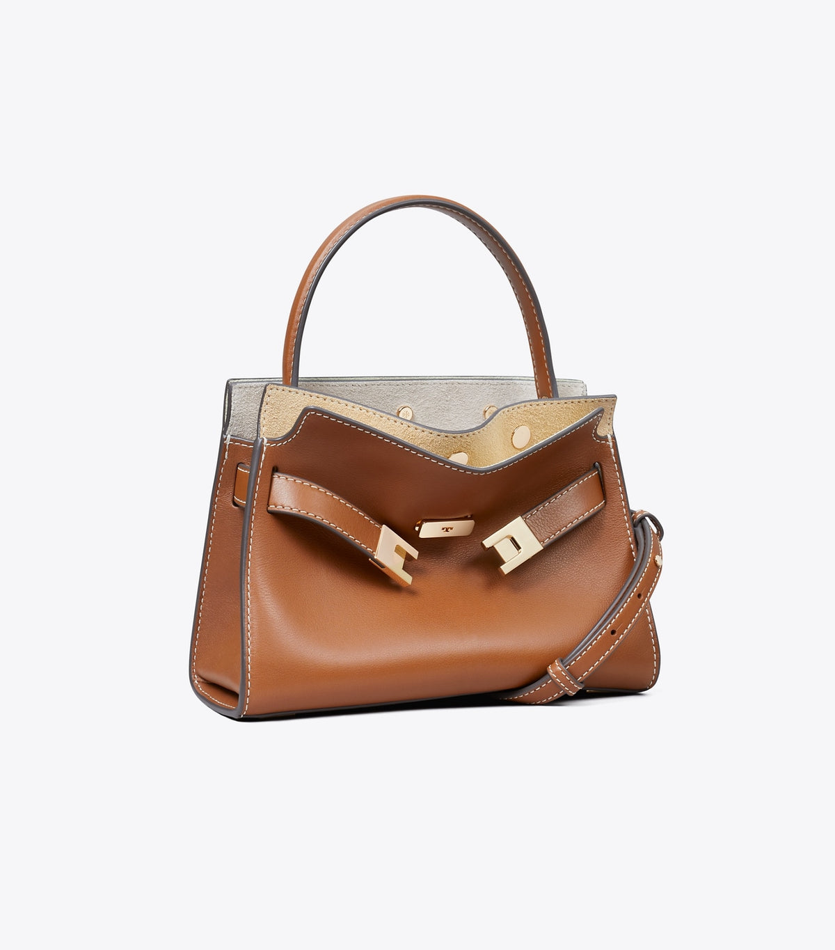 Petite Lee Radziwill Double Bag - Aged Tan | Tory Burch Top Pick