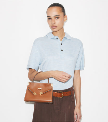 Petite Lee Radziwill Double Bag - Aged Tan | Tory Burch Top Pick