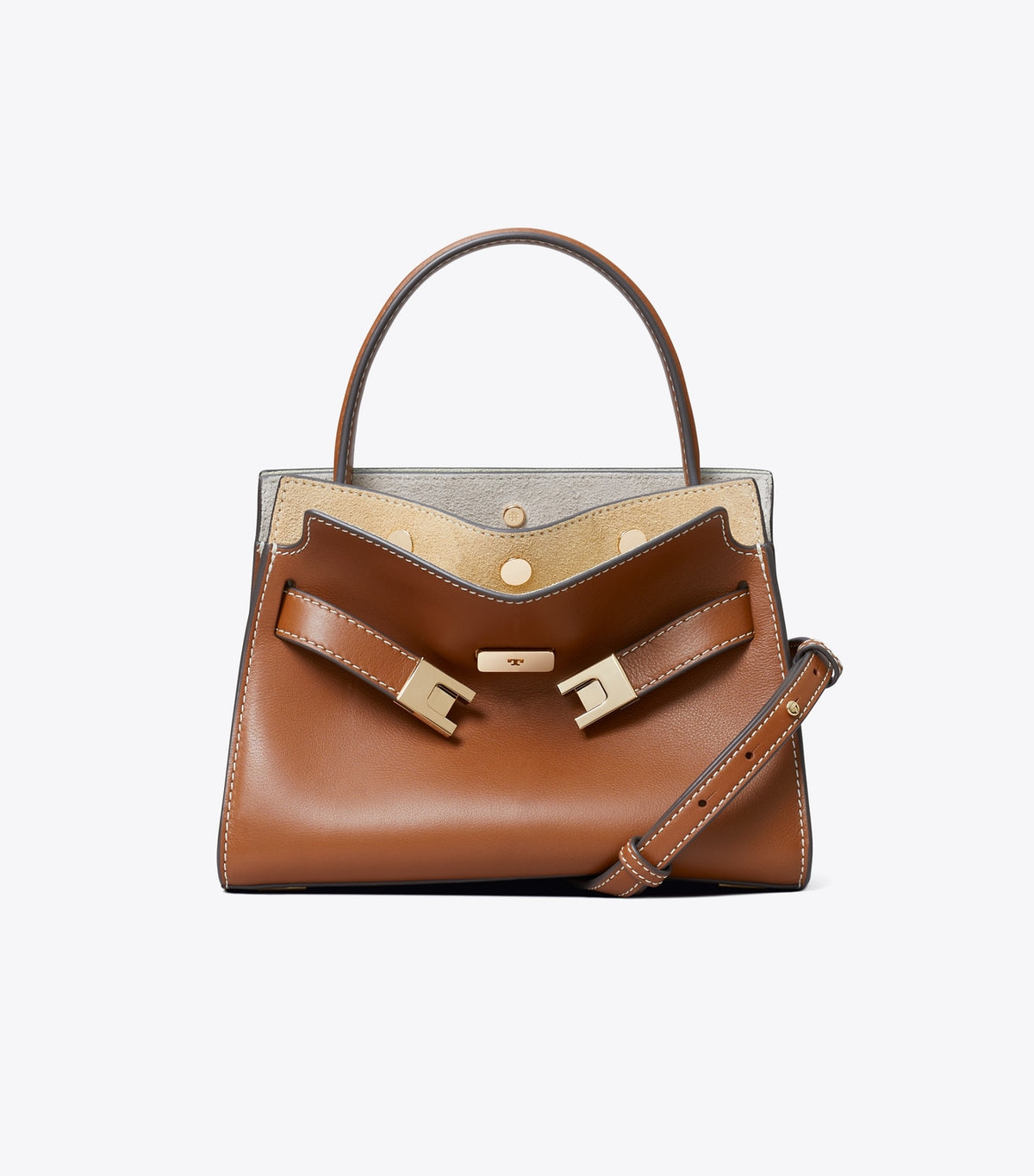 Petite Lee Radziwill Double Bag - Aged Tan | Tory Burch Top Pick