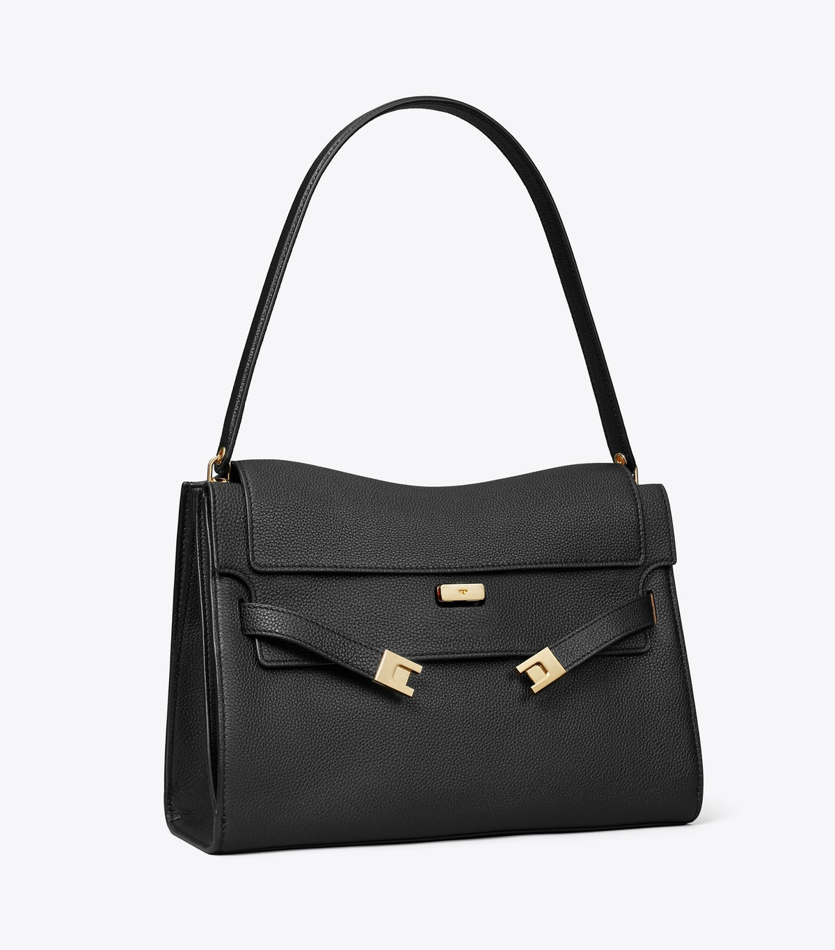 Large Lee Radziwill Shoulder Bag - Black | Tory Burch Latest