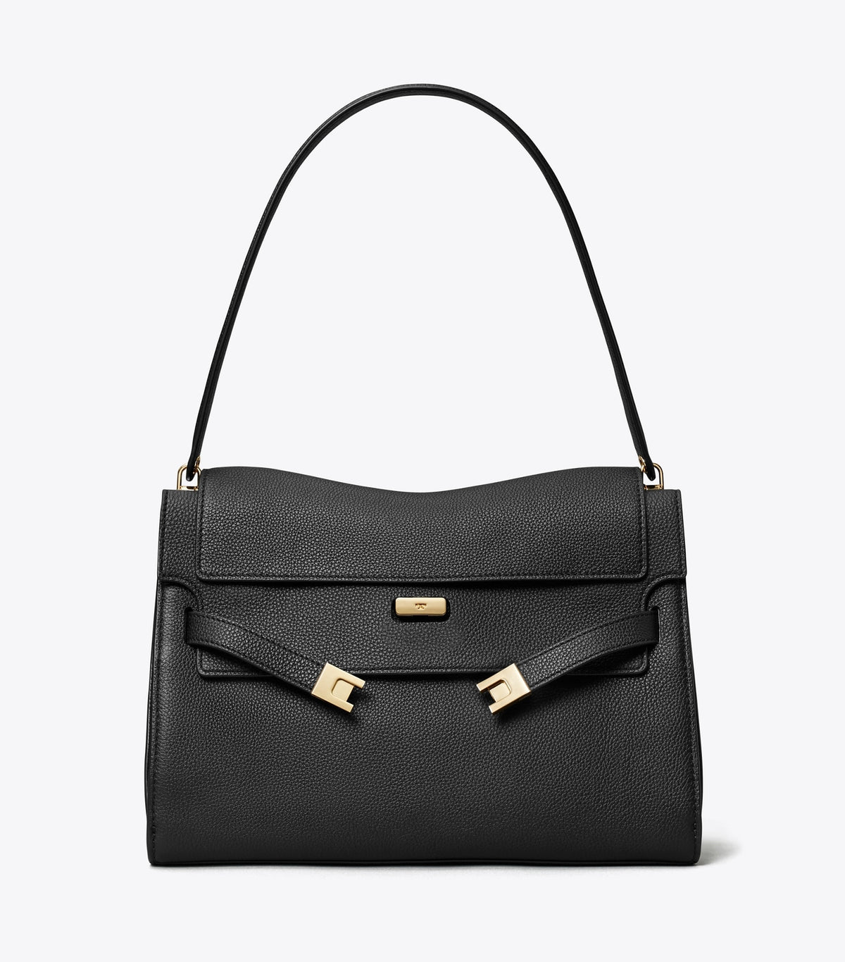 Large Lee Radziwill Shoulder Bag - Black | Tory Burch Latest
