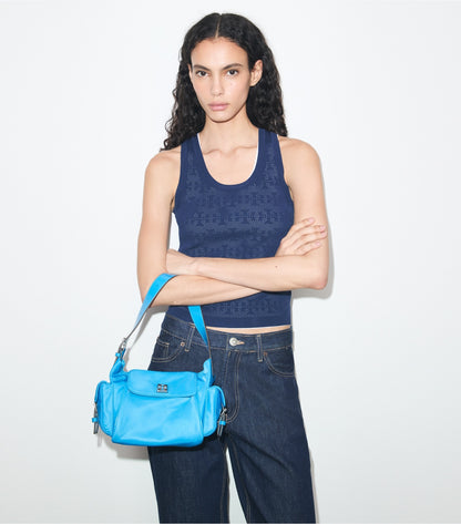 Virginia Pocket Shoulder Bag - Bay Blue | Tory Burch Best Seller