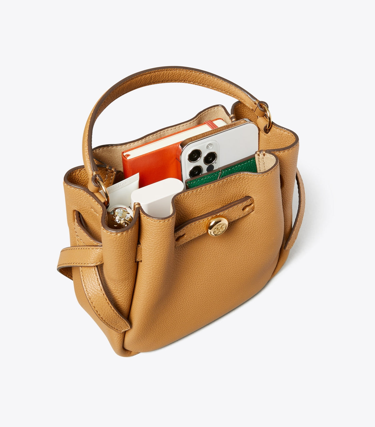 Mini Romy Bucket Bag - Tiramisu | Tory Burch Popular