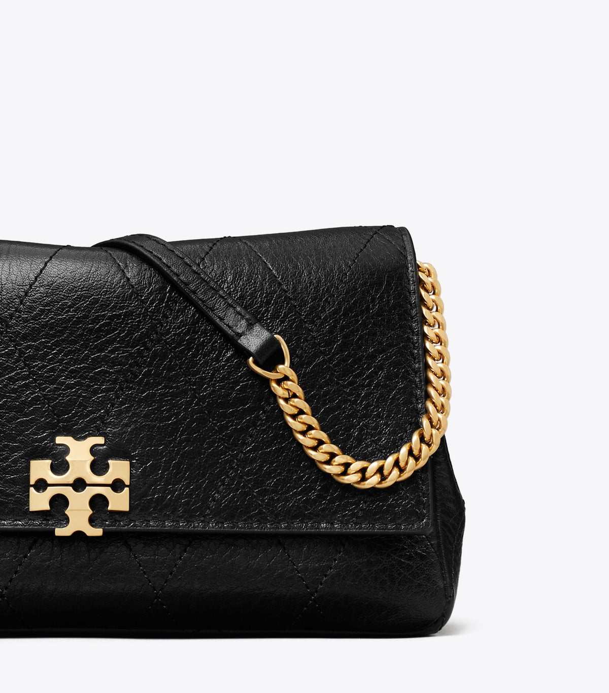 Charlie Quilted Chain Crossbody - Black | Tory Burch Discount