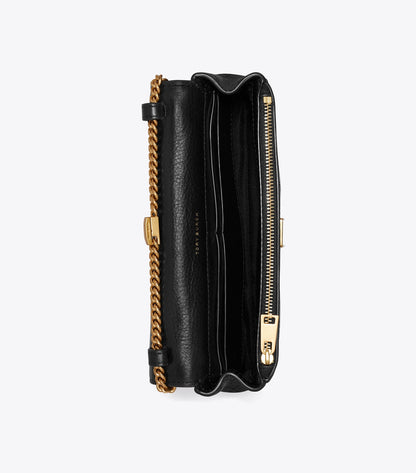 Charlie Quilted Chain Crossbody - Black | Tory Burch Discount