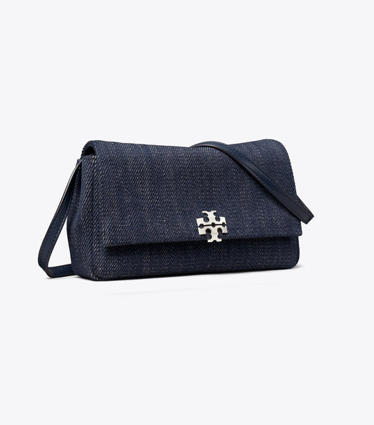 Charlie Denim Wallet Crossbody - Midnight | Tory Burch Customer Favorite