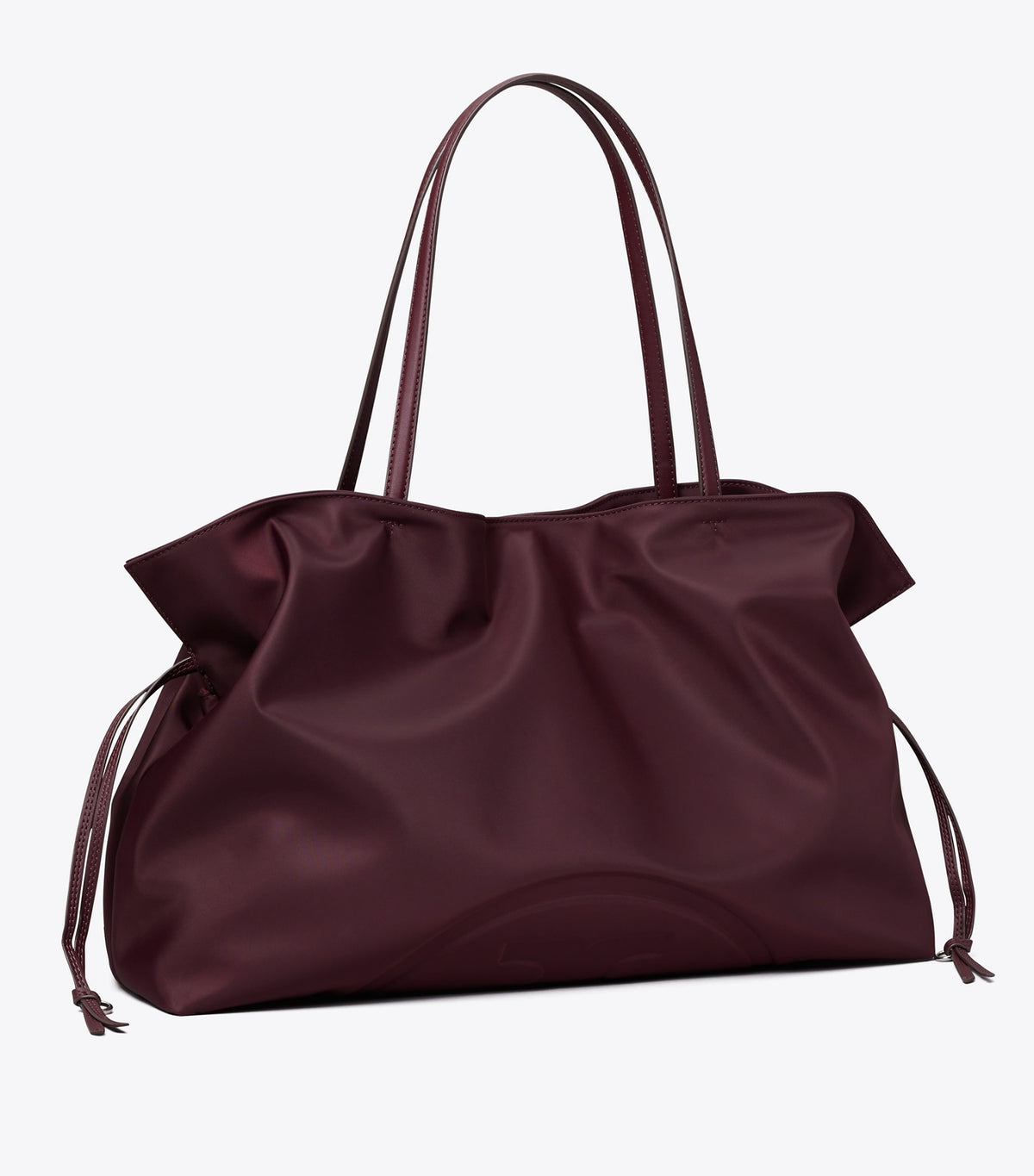 Ella Nylon Drawstring Tote - Dark Carmine | Tory Burch Best Seller