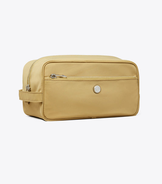 Large Twist Cosmetic Case - Wheat | Tory Burch Everyday