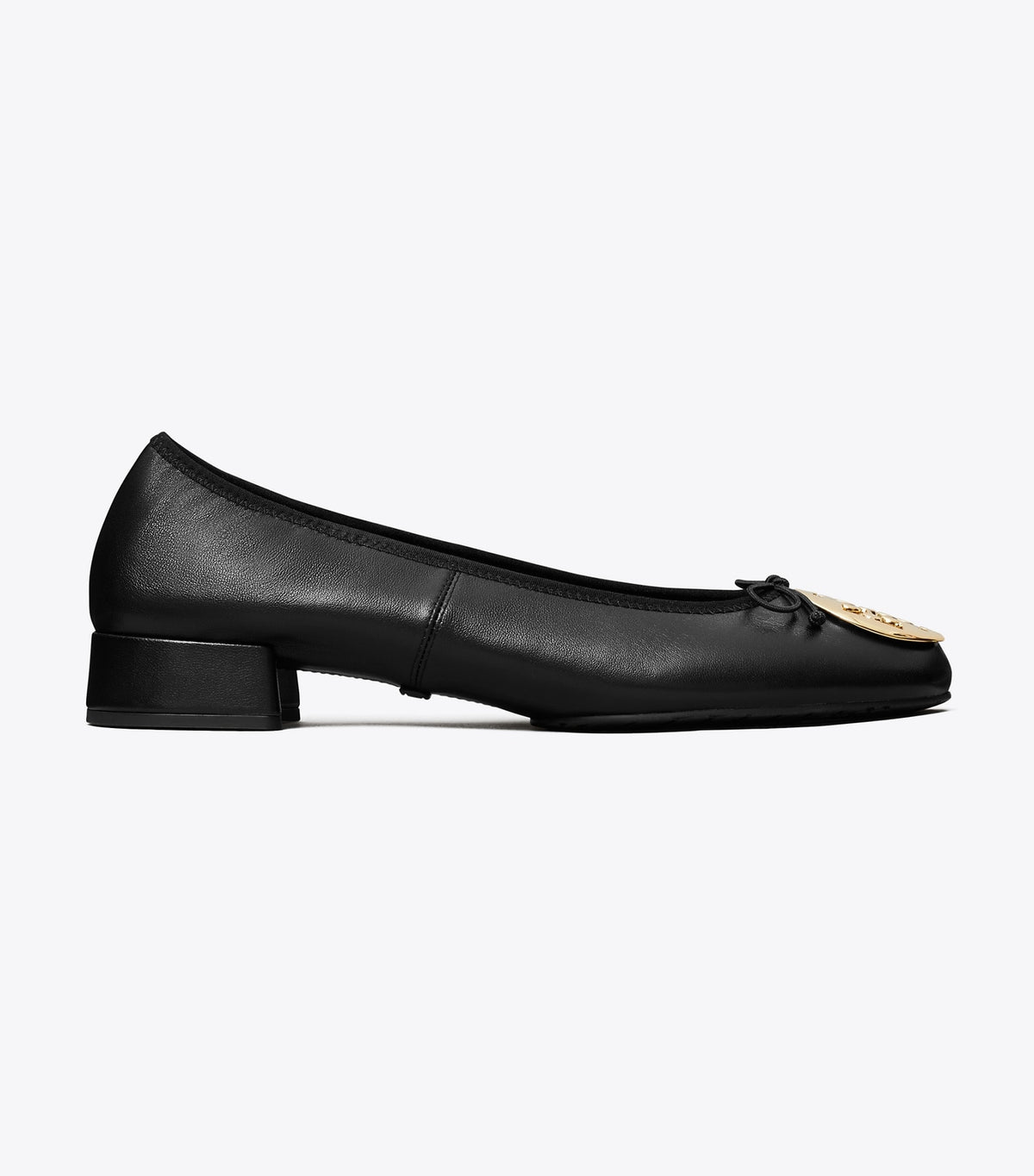 Reva Heeled Ballet - Perfect Black / Gold | Tory Burch Hot Sale