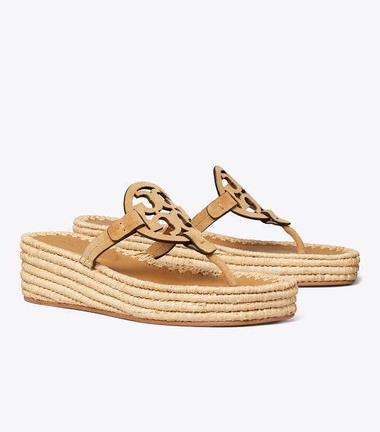 Miller Woven Wedge - Amber Grain | Tory Burch Trusted