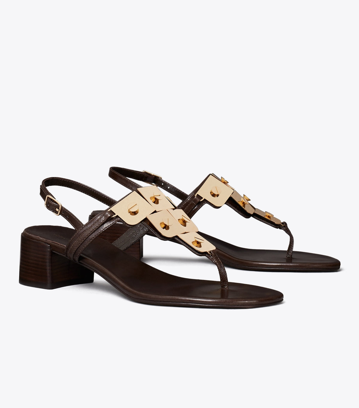 Gladiator Capri Heeled Sandal - Dark Cocoa | Tory Burch Discount