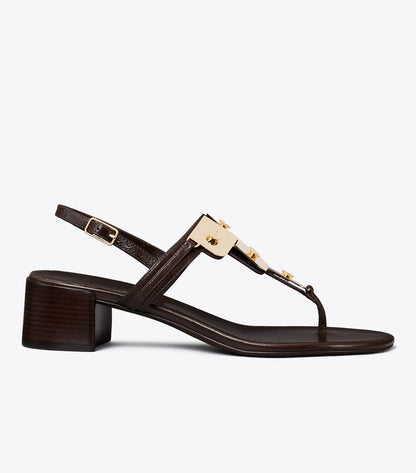 Gladiator Capri Heeled Sandal - Dark Cocoa | Tory Burch Discount