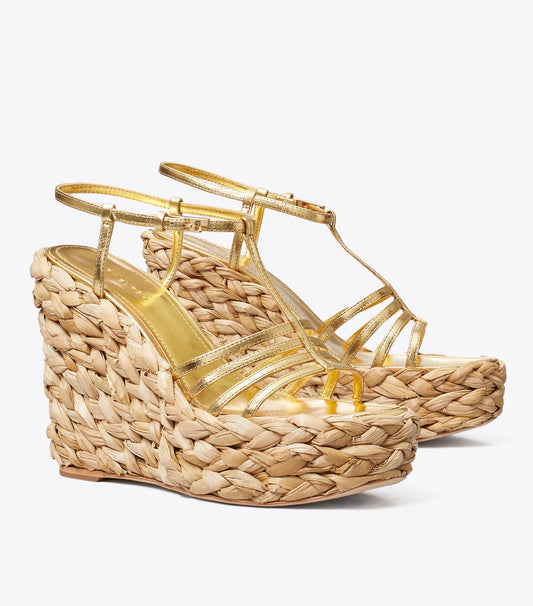 Braided Sandal Espadrille - Gold Leaf | Tory Burch Exclusive