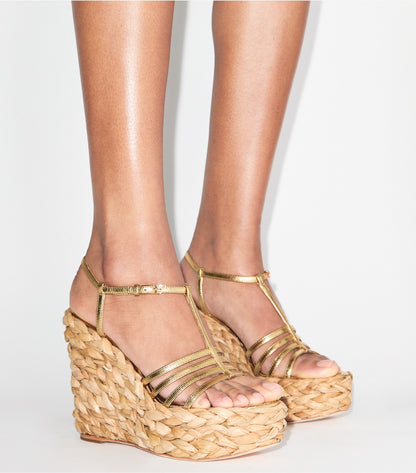 Braided Sandal Espadrille - Gold Leaf | Tory Burch Exclusive