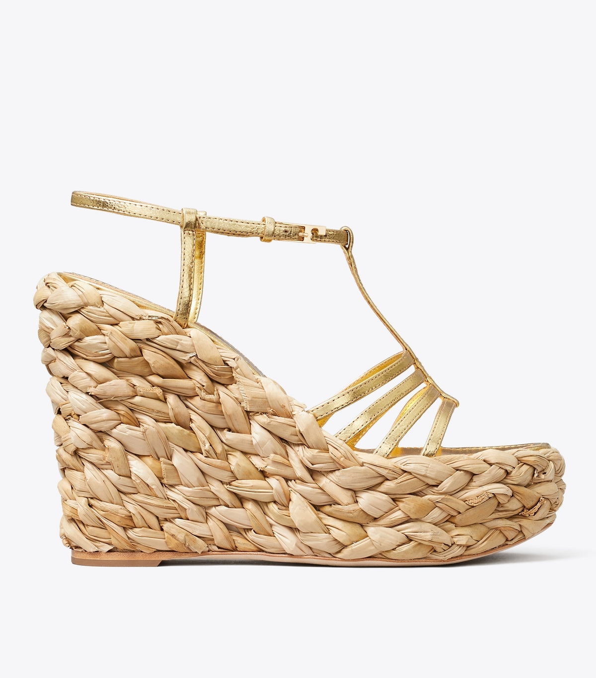 Braided Sandal Espadrille - Gold Leaf | Tory Burch Exclusive