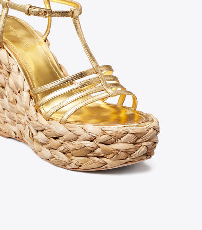 Braided Sandal Espadrille - Gold Leaf | Tory Burch Exclusive