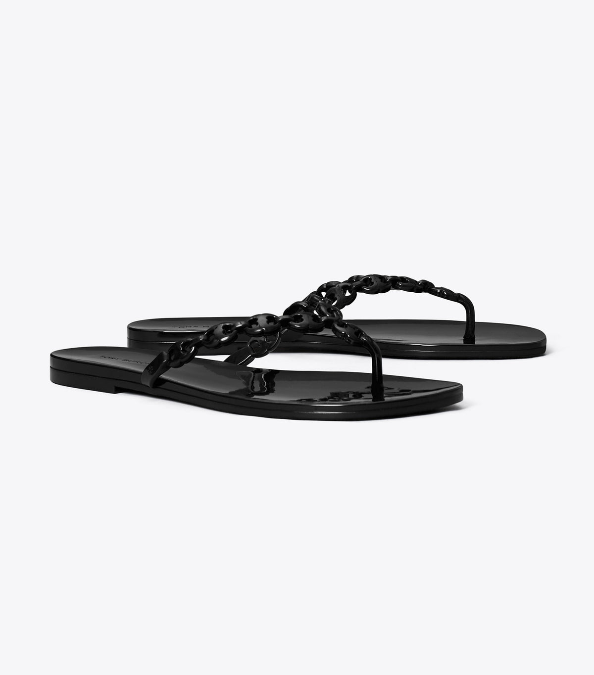 Gemini Link Jelly Flip-Flop - Black | Tory Burch Top Pick