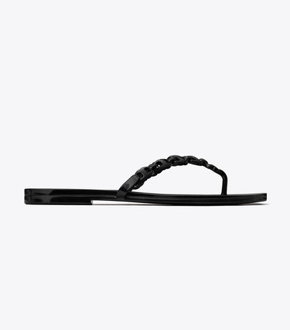 Gemini Link Jelly Flip-Flop - Black | Tory Burch Top Pick