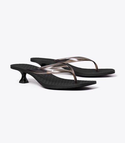 Jelly Heel Flip-Flop - Black / Black | Tory Burch Recommended