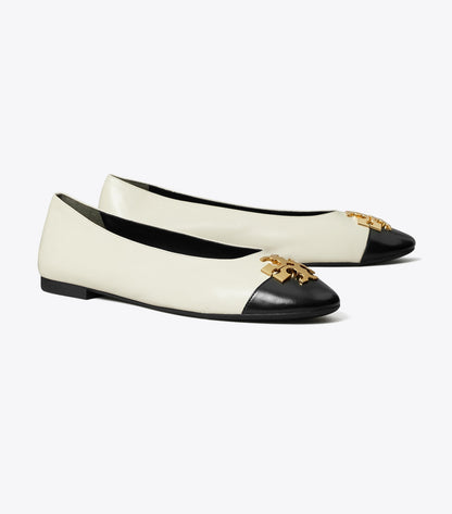 Charlie Ballet - Light Cream / Perfect Black / Gold | Tory Burch Trending