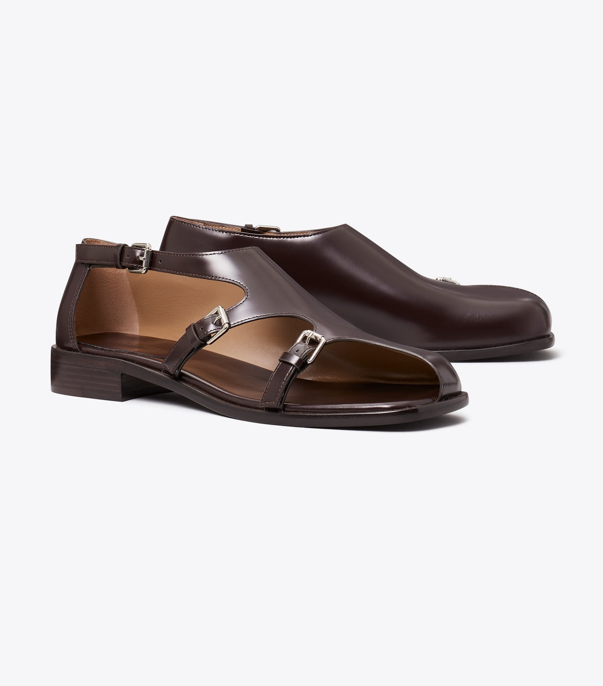 Multi-Buckle Monk Strap - Dark Umber | Tory Burch Special Offer